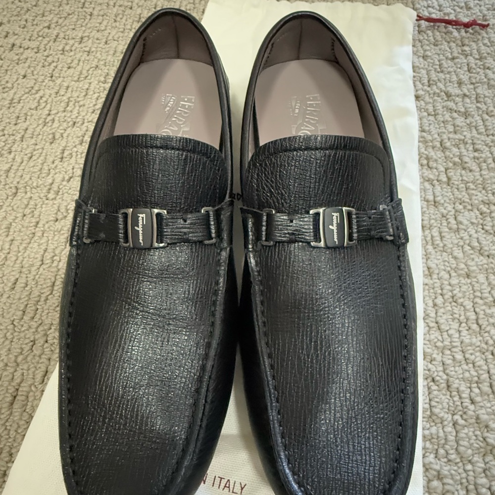 Salvatore Ferragamo Men's Black Loafers